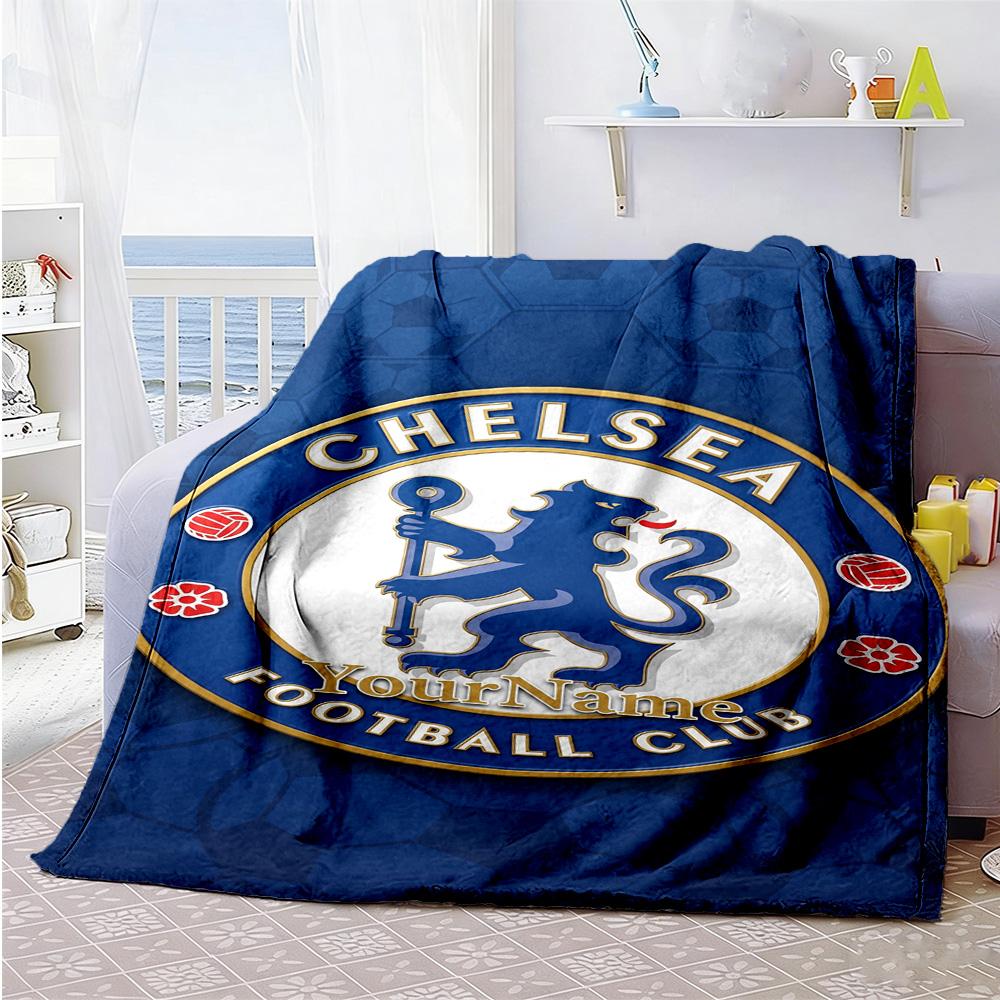 Chelsea Customize Your Name Blanket Lightweight Customizable Blanket Ultra-Soft Perfect for Bedding Couch Picnics Seaside Ideal for All Seasons