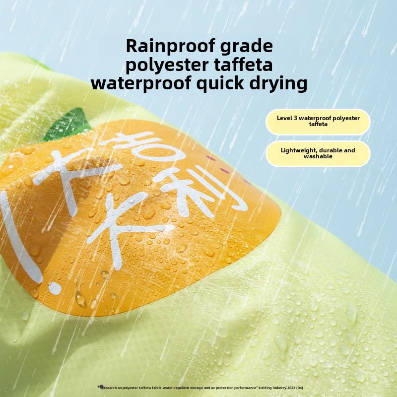 Dog Cute Lion Shape Traction Four-legged Raincoat Medium and Small Dog Teddy Going Out Rainproof Clothes Pet Poncho