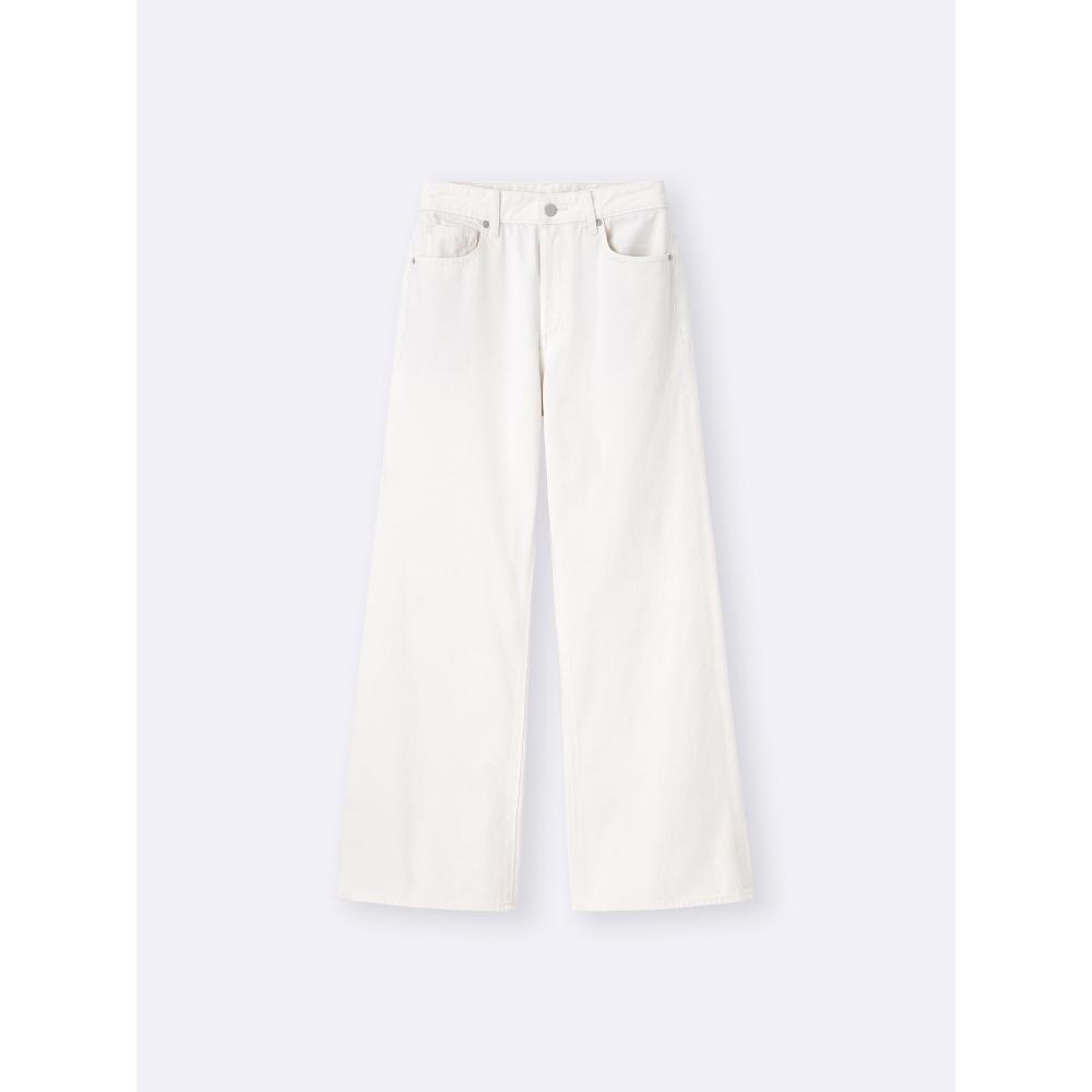 Gu By Uniqlo Baggy Flare Jeans+ec  Length 81.0 Cm 