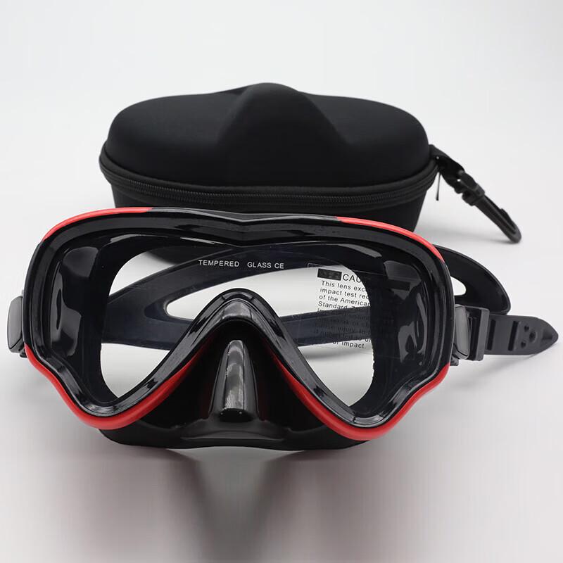 PuLian Adult Full Face Snorkel Mask with Integrated Nose Protection Mask + Storage Box