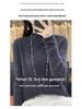 2024 Autumn/Winter Women's Pure Wool Half-High Collar Ribbed Sweater - Slim, Versatile, and Loose-Fitting Knit Top