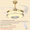 220V Invisible Ceiling Fan Lamps Bedroom Living Room Dining Room Study LED Modern And Minimalist Household Pendant Light