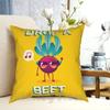 Drop A Beet Pillow Case Printed Home Soft Throw Pillow Beet Drop A Beet Vector Cute Beet Music Headphones Pun Punny Puns