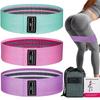Exercise Band, Muscle Training, Rubber Band Set of 3, Beautiful