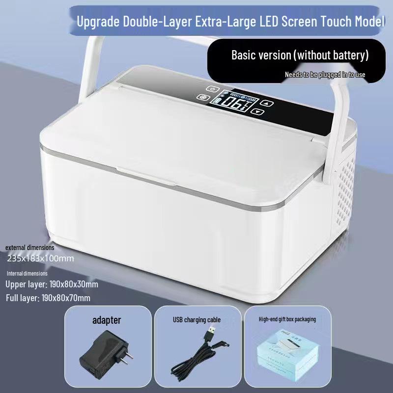 Přenosná mini lednička pro skladování inzulínu a hormonů - Konstantní teplota & Nabíjecí