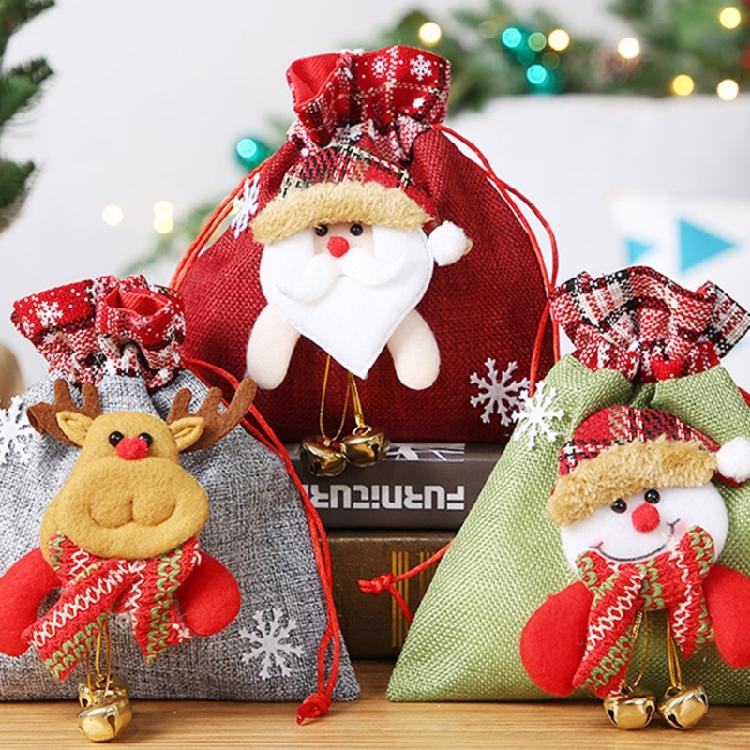 Cloth Gift Bags for Treats Snacks Storage Pouch Festival Cookie Candy Gift Bag
