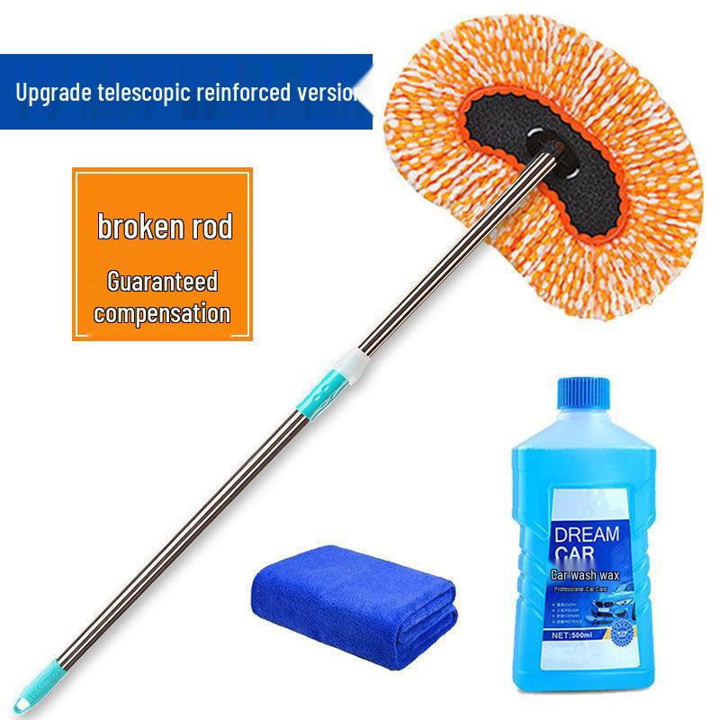 Telescopic Car Wash Mop with Long Handle - Car Cleaning Brush