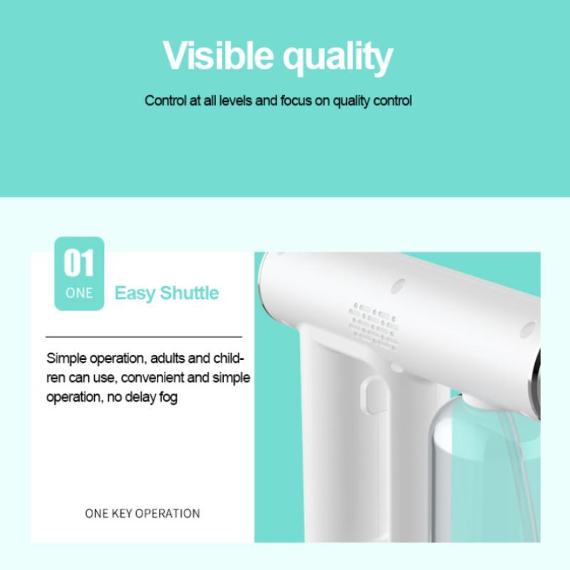 Wireless Nano Fogger Blue Light Steam Electric Household Disinfection Spray Guns