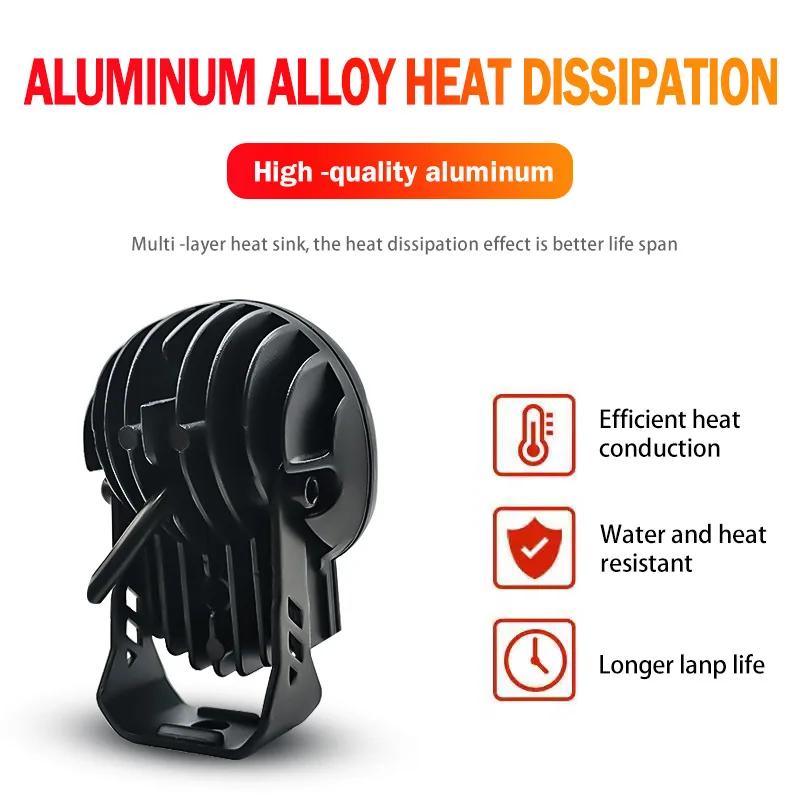 Skull Motorcycle Fog Light LED Auxiliary Light Motorcycle Headlight Spotlight Spotlight Skull Decorative Motorcycle Headlight