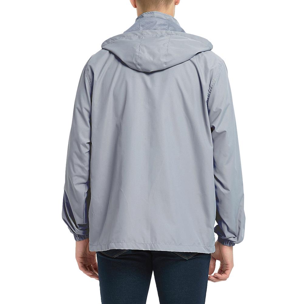 Men's Waterproof Windproof Outdoor Hooded Soft Shell Jacket for Autumn/Winter