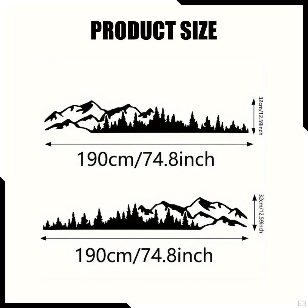 Car Sticker Decor Quick Installation RV for SUV Motorcycle Hood