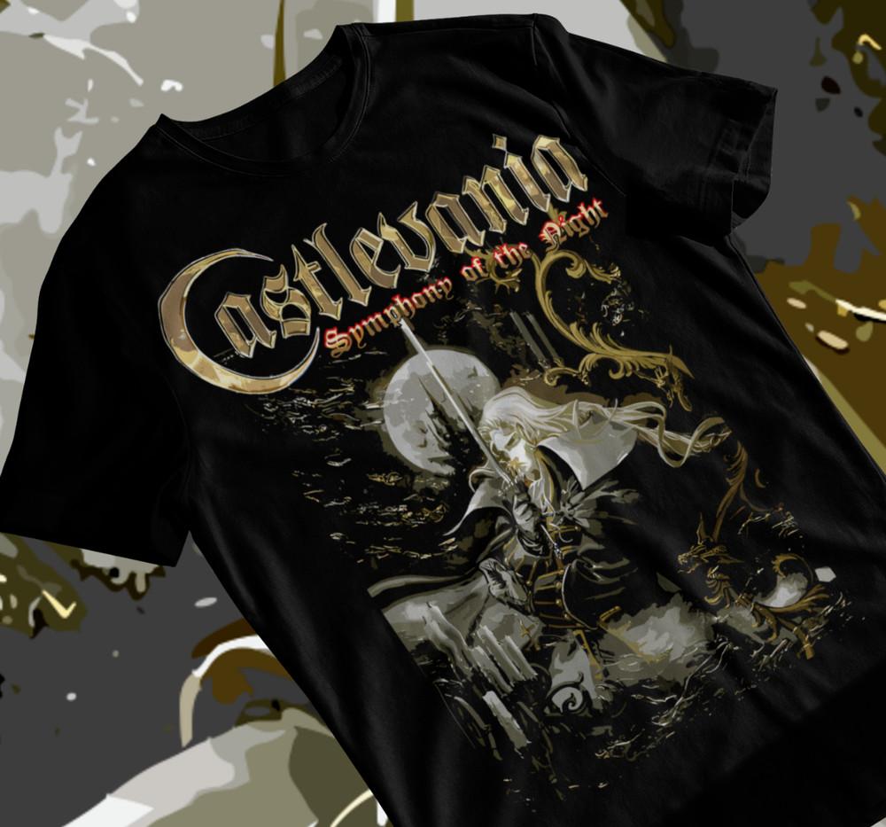 Унисекс Футболка Castlevania, Castlevania, футболка Castlevania, футболка аниме, Мягкая футболка Унисекс S