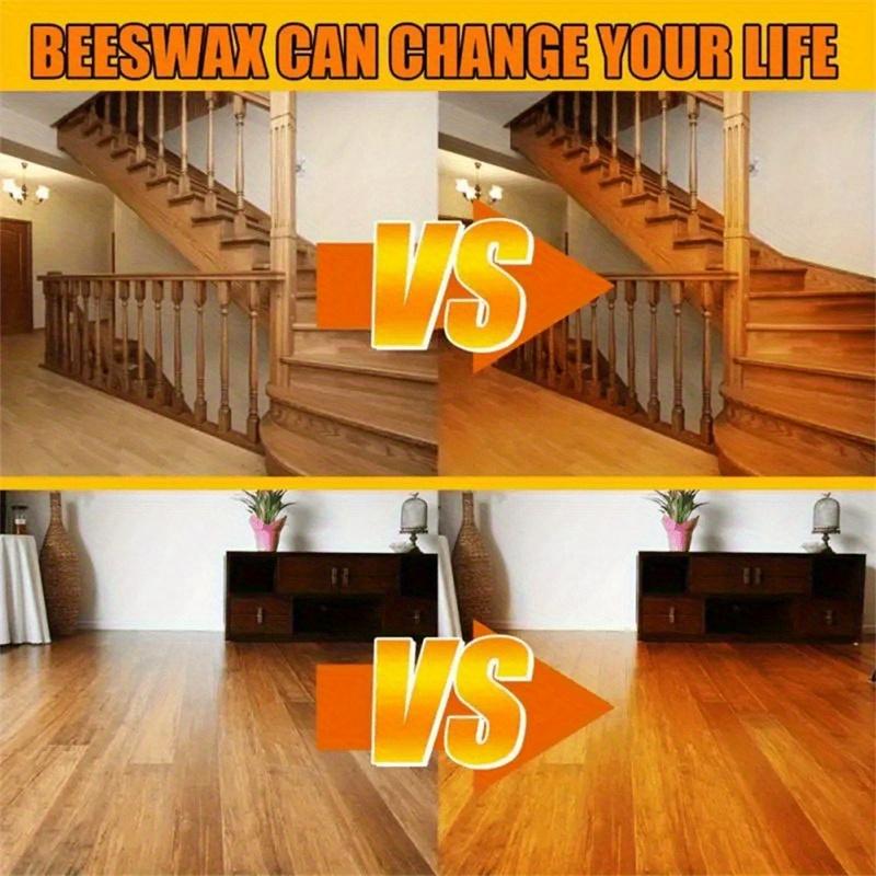 Natural Beeswax Restoration and Care Cream for Wooden Objects, Suitable forFloors,Countertops, Doors and Windows