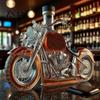Elegante Decantador de Whisky Diseño de Motocicleta Vaso de Whisky Botella de Vino Decorativa Accesorio de Decoración para el Hogar para Amantes Barra Escritorio Uso en Cocina Hecho a Mano