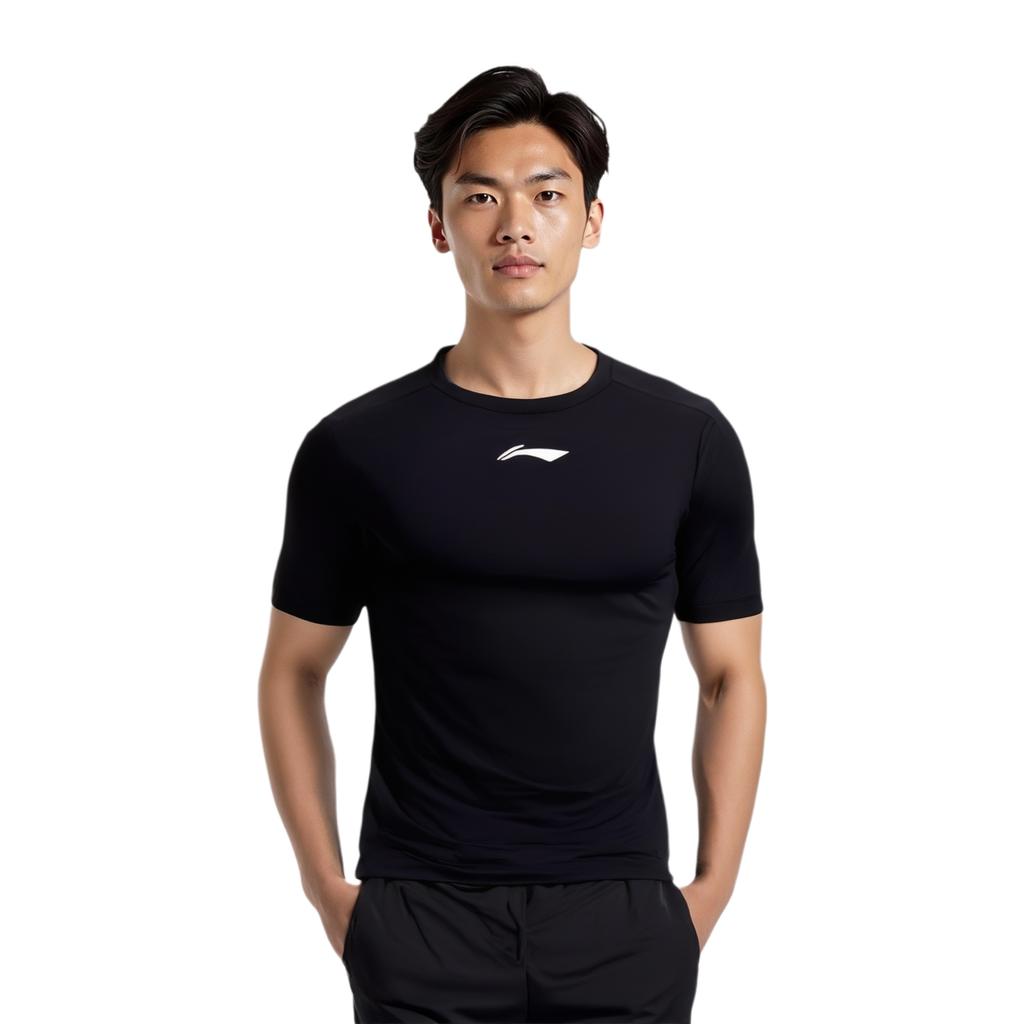 Li Ning Fitness Series Workout Clothing Men's Black AUDT017-1
