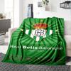 Name Custom Real Betis Stone Print Flannel Blanket High Quality Warm Comfortable Cover for All Seasons Perfect for Gifts Home Decor
