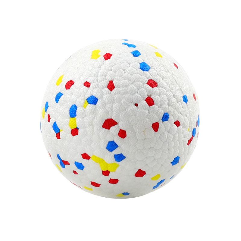 

E-TPU Durable Dog Chew Ball Colorful Speckled Interactive Pet Toy Ball 6.3cm разноцветный