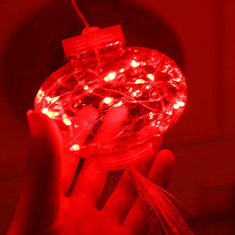 Red Lantern Curtain String Lights for New Year and Spring Festival - Perfect for Bedroom, Shop, Supermarket, Window, Balcony, or Door Decorations