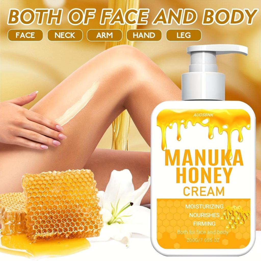 Honey Body Lotion, Organic Honey Body Cream, Nourishing, Smooth Skin, For Sensitive Skin, Non-Greasy, Fast Absorbing-200g