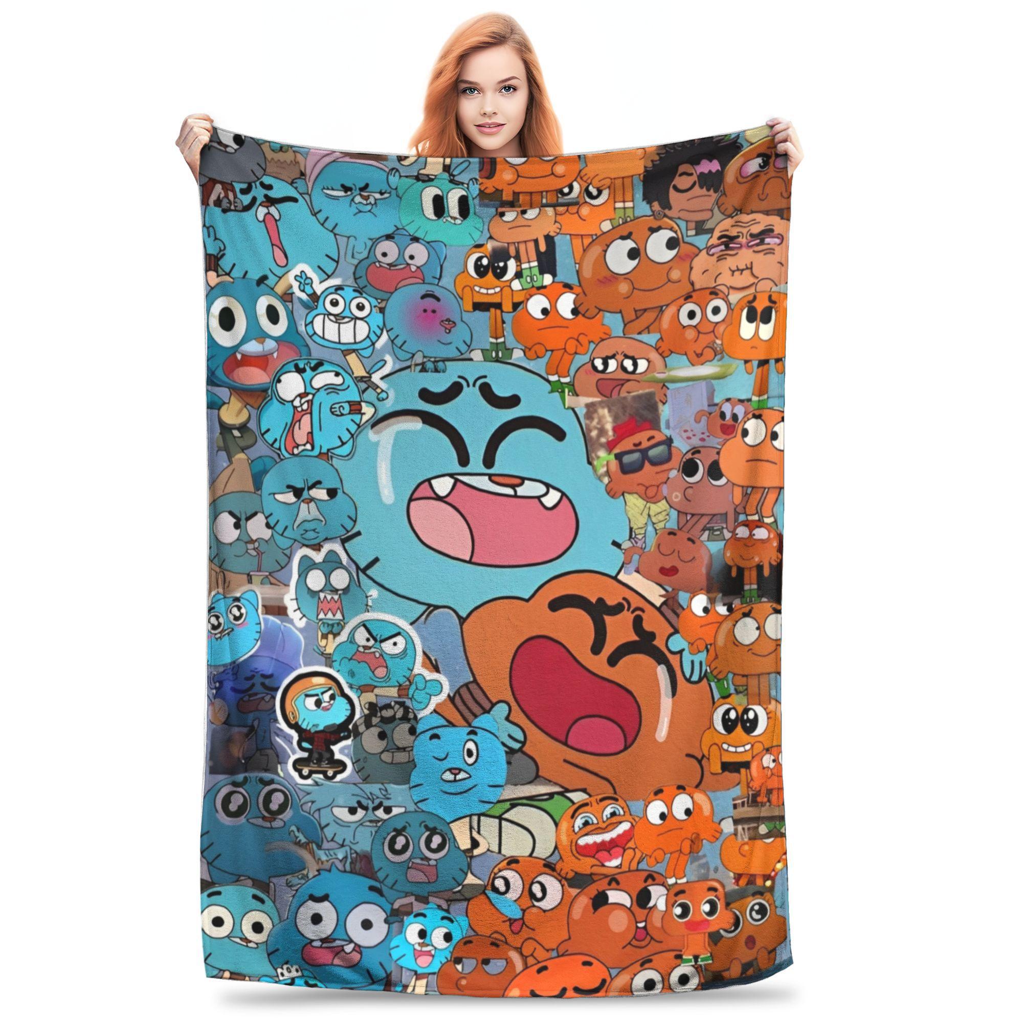 

The Amazing World of Gumballs Blanket Super Soft Cozy Throw Blankets for Bed 50x60 Inch Multiple Sizes Bedspread 75x90cm