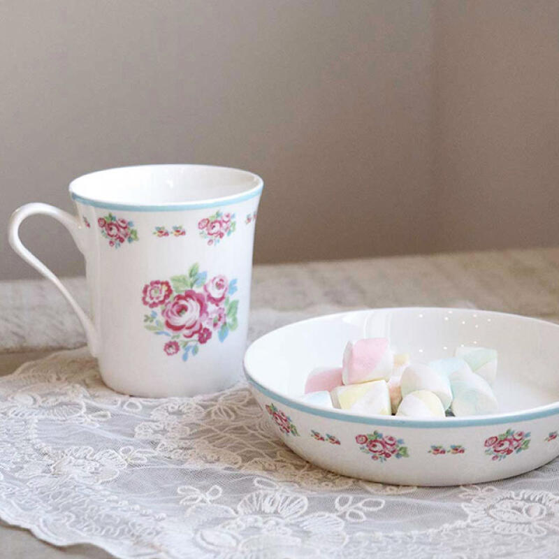 Bone China Vivian Middle Mug (2 colors) Blue 1p