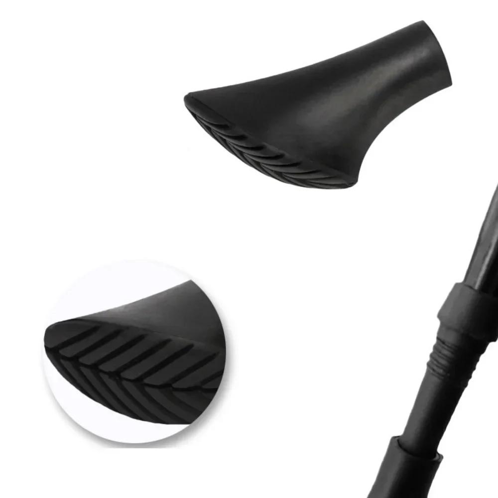 1PC Walking Poles Cane Tip Protector Pad Replacement Tip Hiking Mountaineering Non-Slip Rubber Sleeve Outdoor Climb Camp Tools