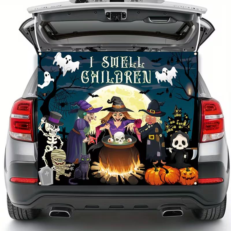 2D I Smell Children Halloween Backdrop Photography Background 47.2x31.5inch/120*80cm