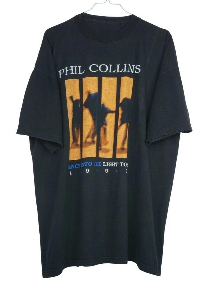 

1997 Phil Collins Dance Into the Light Unisex Black Shirt 3XL
