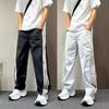 American trendy brand contrasting color striped quick-drying scimitar casual pants men's summer thin versatile loose straight sweatpants