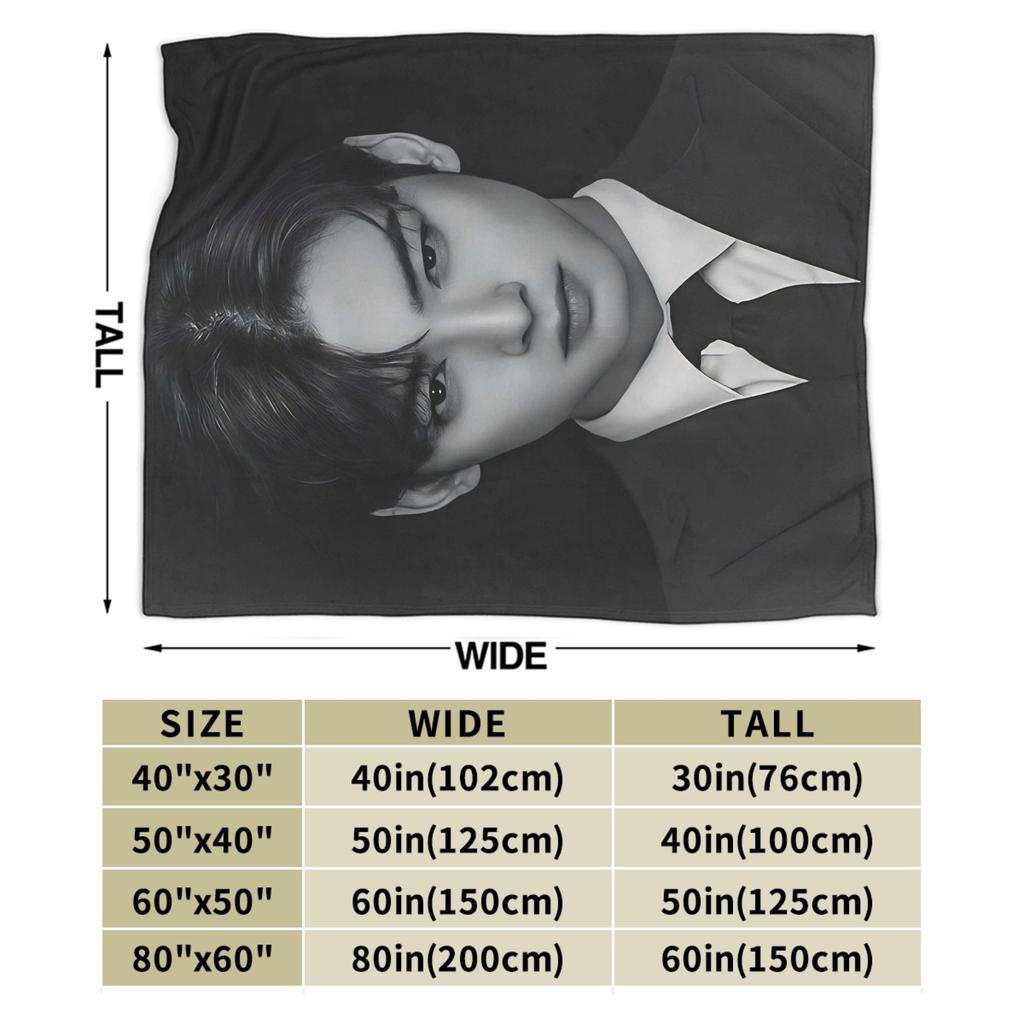 Cha Eun Woo Flannel Blanket Winter Warm Soft Throw Blanket for Child Home Decor Fluffy Bedspread Sofa Bed Cover