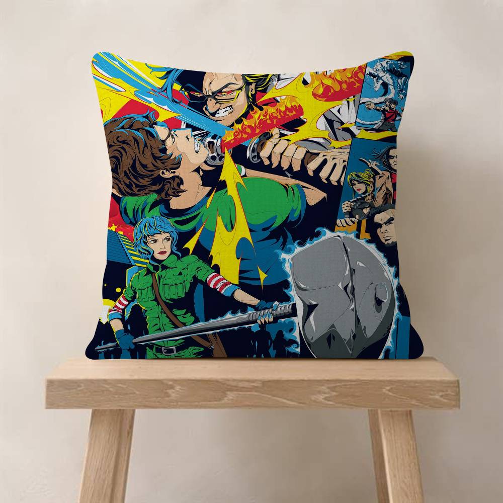Vintage Movie Scott Pilgrim VS The World Cushion Cover Decorative Pillow Sofa Home Decor Case Pillow Cases