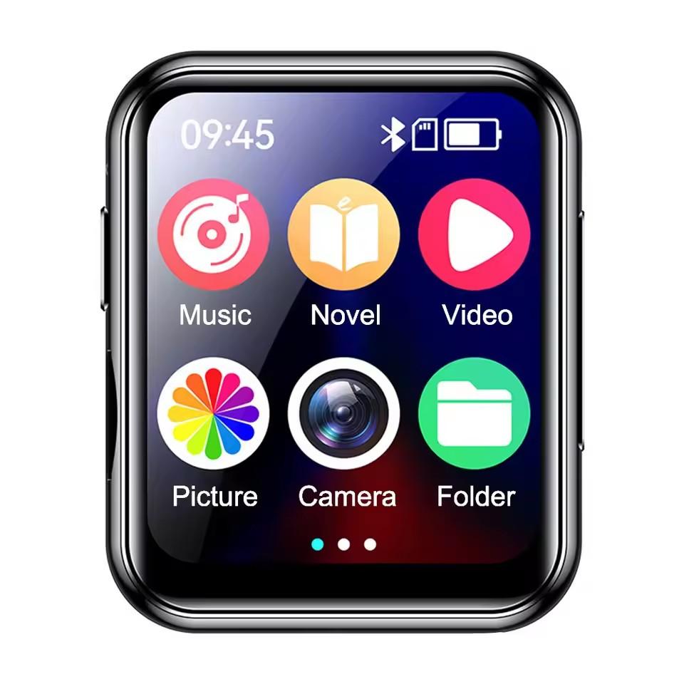 Bluetooth 5.4 MP3 Player MP4 Player 2 Inch IPS Full Touch HD Colour Screen Support Photo, Radio, Alarm Video, E-book, Etc.