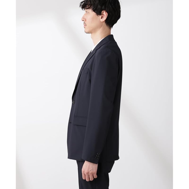 [Nano Universe] N JACKET BASIC” tropical stretch jacket men's L 121 D. Navy 668-5117202