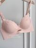 "Cream Party" D Three-dimensional Pure Lace Underwear Women's Small Breasts Gather and Show Big, Top Support, Sub-breasts Bra Cover