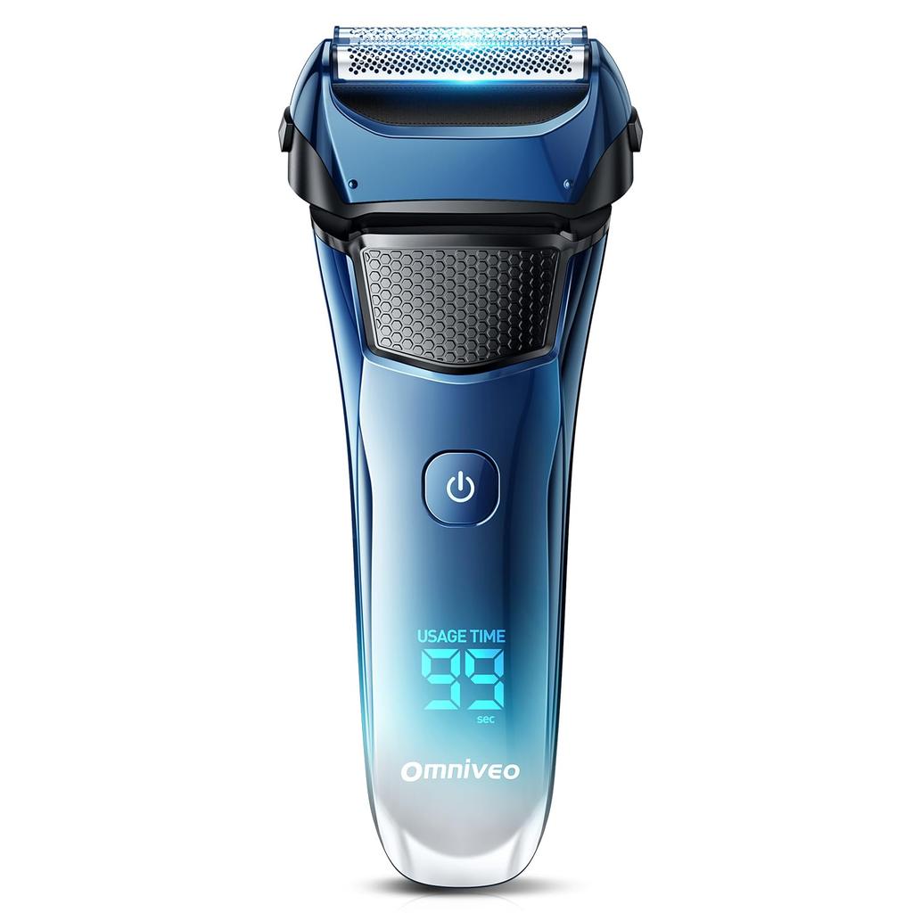 Electric Shaver Innovative Model with Close Smooth Electric Reciprocating Shaver for Wet and Dry 3 Low IPX7 Large LED Remaining Shave Lock Beard