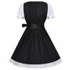 Women's Short Sleeve Tie Front Dress for Costume Party and Casual Wear
