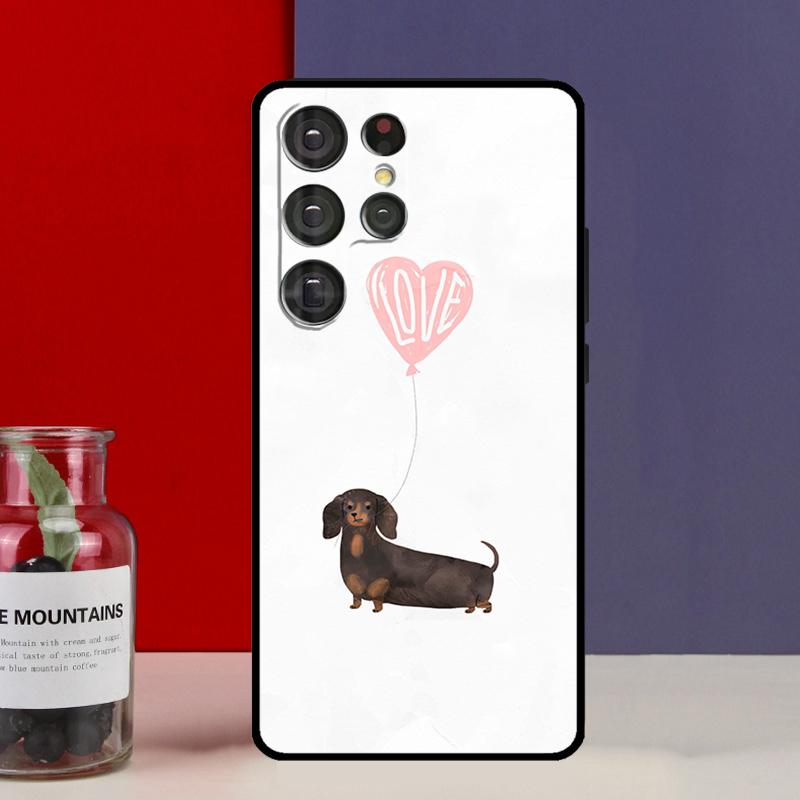 Dachshund Dog Funda Case For Samsung Galaxy S25 Ultra S9 S10 S20 S21 FE S22 S23 Plus S24 Ultra Phone Cover