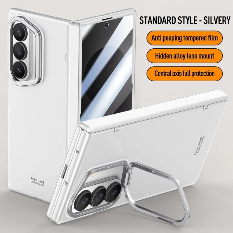 For Samsung Galaxy Z Fold 8Ultra With Privacy Tempered Glass Film Full Protect Ultrathin Case Spring Hinge Camera Holder Cover