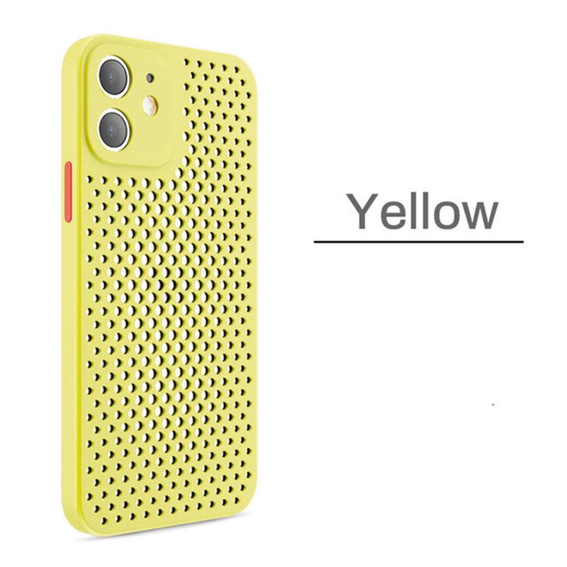 Warmteafvoer Ademend Koelhoesje Voor iPhone 16 15 14 13 12 11 Pro Max XR XS Max X 7 8P 6s 14 15 Plus Zachte Siliconen Schokbestendige Bumperhoes
