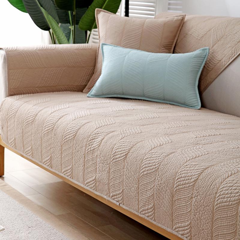 Sofa Cushions, All-season Universal Cotton Non-slip Seat Cushions, Simple and Modern, Summer Cover Cloth and Leather Sofa Covers, Scarves