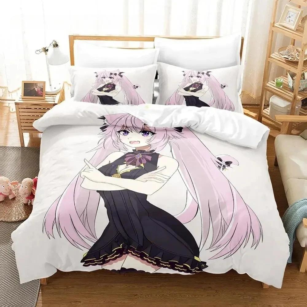 

Comforter Nyatasha Nyanners Bedding Set Single Twin Full Queen King Size Bed Set Adult Boys Bedroom S 3D Anime Comforter (quilt)-EU Single(135*200cm)3pcs