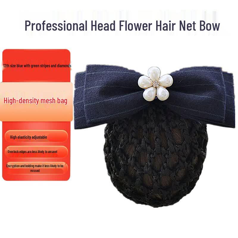IDDO.NA Korean Style Rhinestone Bow Hairnet