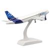 Diecast 20cm Airbus A320 Prototype Aircraft Simulation Alloy Airliner Model Family Toys and Ornaments A320 Crafts Gifts