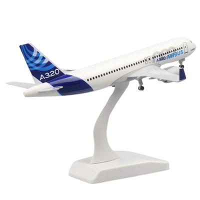 Diecast 20cm Airbus A320 Prototype Aircraft Simulation Alloy Airliner Model Family Toys and Ornaments A320 Crafts Gifts