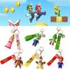 Princess Peach Keychain Super Mario Bros Nintendo Pendant Bag Charm