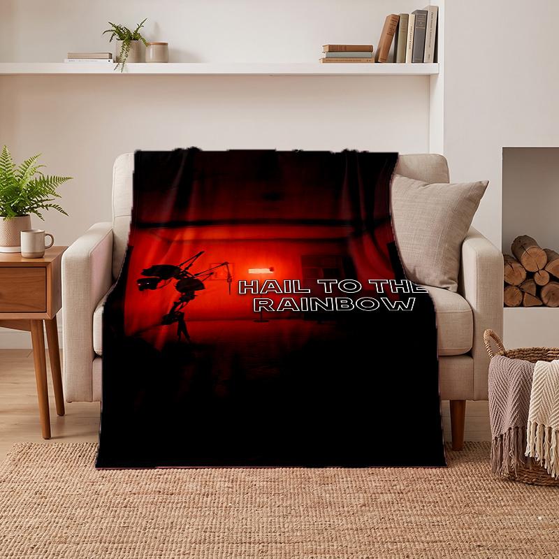 Hail to the Rainbow (1) Soft Warm Flannel Blankets Comfortable Blanket for Home Decoration Gifting