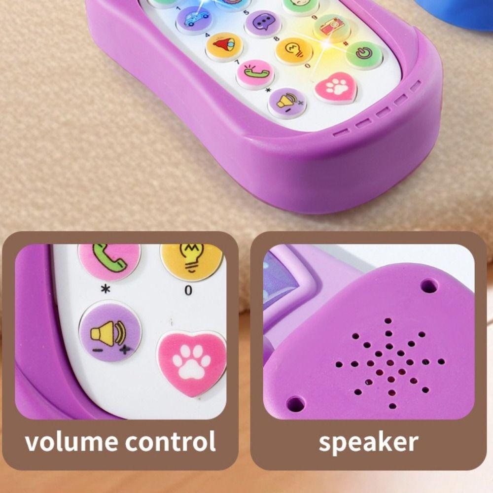 Flip Cover Simulation Flip Phone Voice Toy Music Phone Toy  Children's Day Gifts