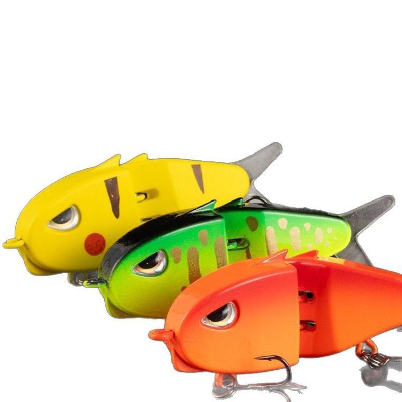1PCS MM60 Fishing Lure Slow Sinking Swimbait Realistic Jointed Bait 3D Eyes PVC Material for Bass & Predator Fishing Gear