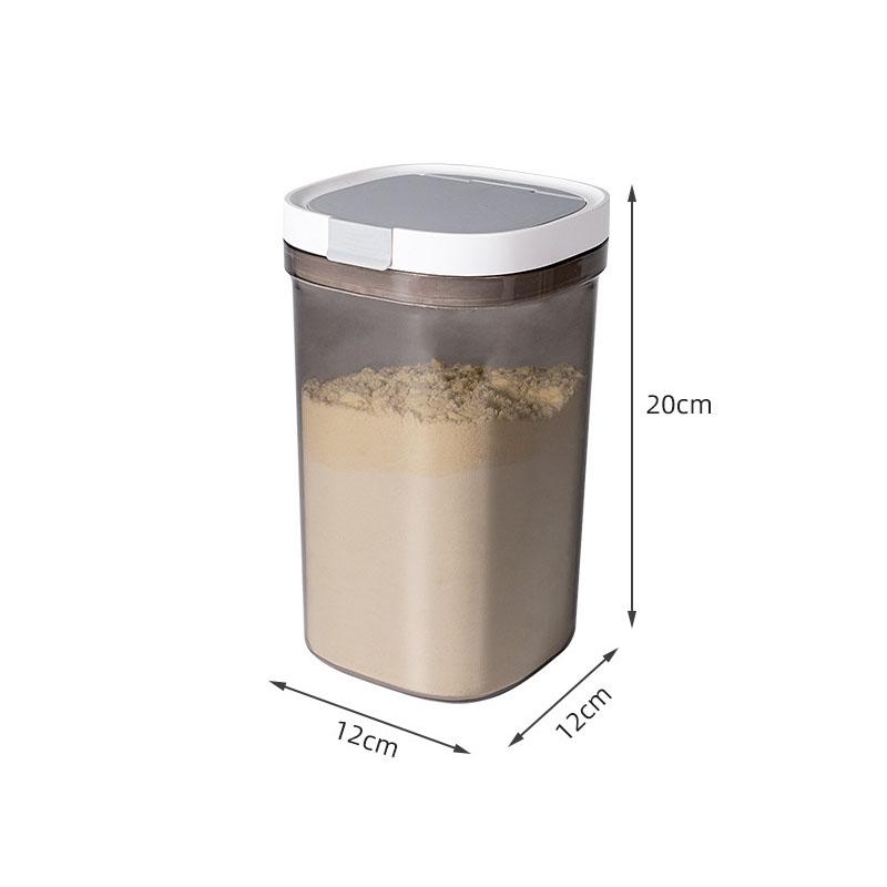 Food grade sealed jar, milk powder storage jar, portable plastic separate milk powder box for outdoor use