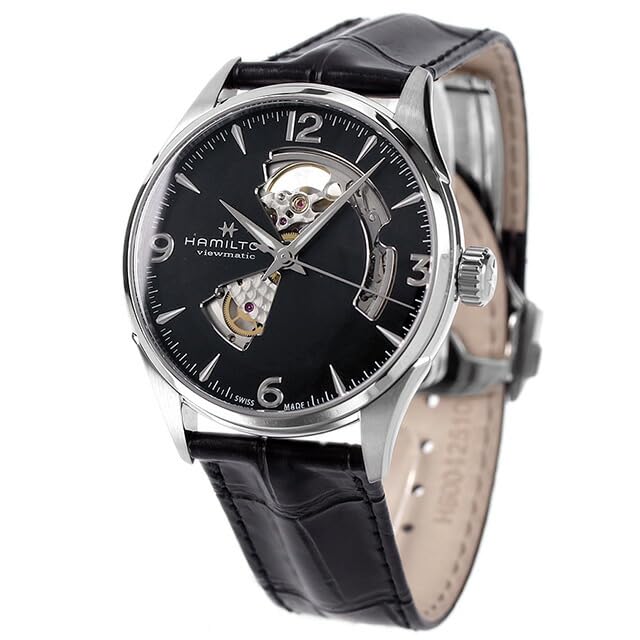 

HAMILTON Jazzmaster Open Heart Auto Automatic Watch H32705731 [Hamilton] Men s [Item] чорний